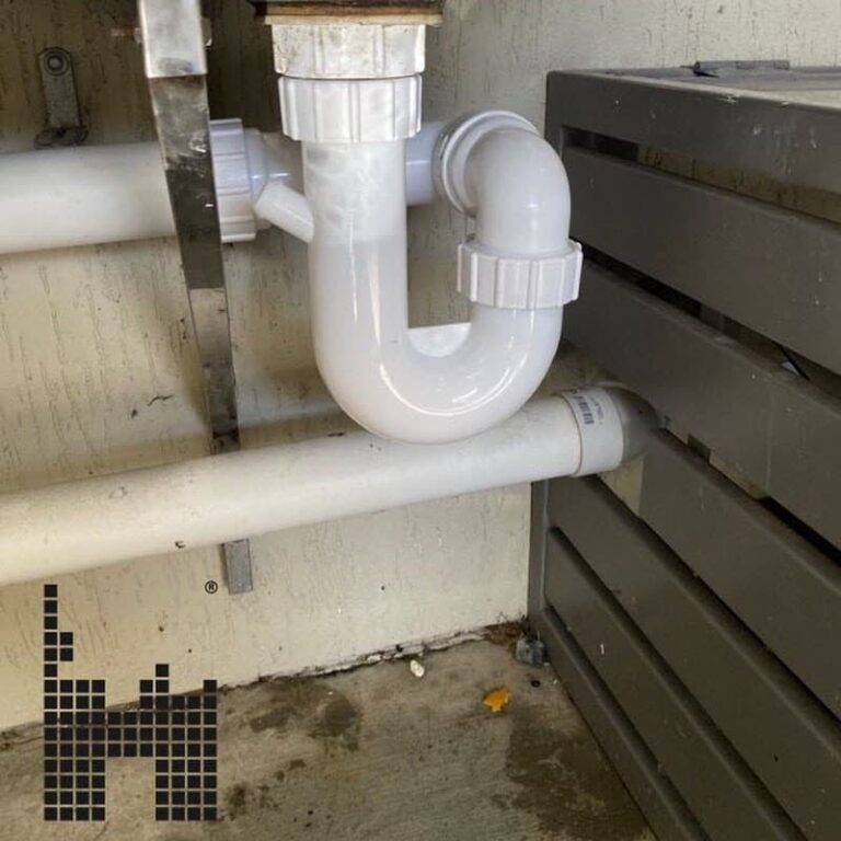 White PVC pipe — Plumbing Contractors in Brisbane, QLD