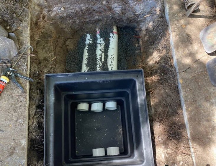 Installation of drainage — Plumbing Contractors in Landsborough, QLD