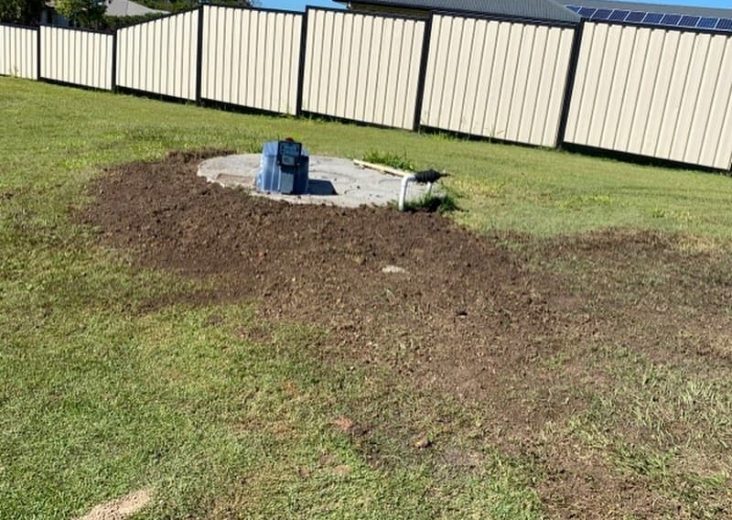 Septic tank underground — Plumbing Contractors in Glass House Mountains, QLD