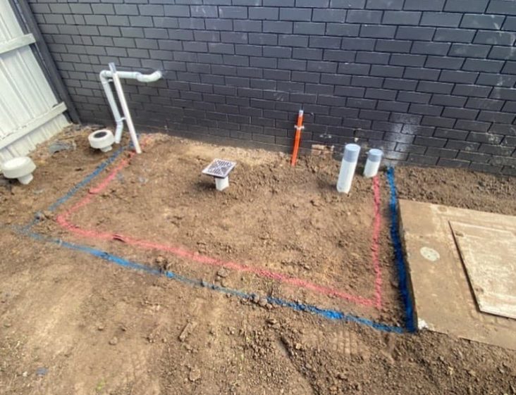 Newly installed PVC water line — Plumbing Contractors in Glass House Mountains, QLD