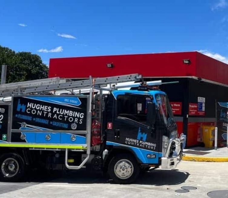 Service truck — Plumbing Contractors in Brisbane, QLD