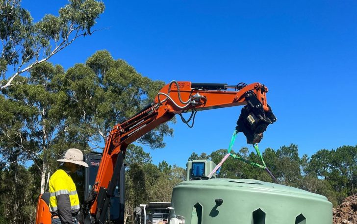 Septic tank installation — Plumbing Contractors in Ningi, QLD