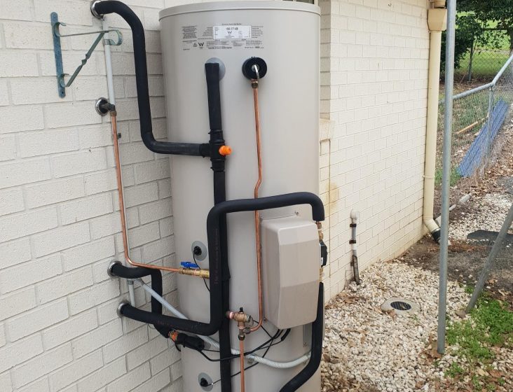 Hot water tank — Plumbing Contractors in Brisbane, QLD