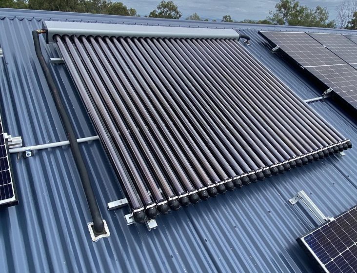 Pipe lay on roof — Plumbing Contractors in Brisbane, QLD