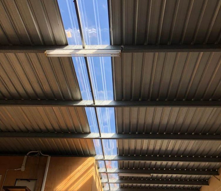 Polycarbonate roof — Plumbing Contractors in Brisbane, QLD